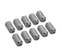 Rehoetom Lot de 10 clips en ferrite pour câble antibruit à clipser pour réduction du bruit, compatible avec câbles USB//casque, ferrite magnétique de 3,5 à 13 mm (7 mm)