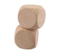 Rehoetom Lot de 10 dés vierges en bois brut pour loisirs créatifs, impression artisanale, 40 mm, 50 mm, 60 mm, pour jeux de table, plaisir en famille et créatif (40 m)