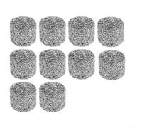 Rehoetom Lot de 10 lances à mousse en acier inoxydable pour nettoyeur haute pression, buse à mousse à neige - 14 x 11 mm, argenté, compatible avec la plupart des canons à mousse