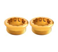 Rehoetom Lot de 2 anneaux de verrouillage de cassette de vélo en aluminium CNC pour MicroSpline 12 vitesses, 32 x 13 mm, noir (rouge)