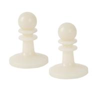 Rehoetom Lot de 2 capuchons anti-tonnerre lumineux pour auvent, pointe de protection isolée avec ouverture de 6 mm, blanc