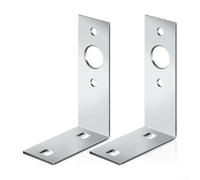 Rehoetom Lot de 2 supports d'éclairage en forme de L en acier galvanisé pour installation de bateau ou remorque multifonction, 11,4 x 7,6 x 1,8 cm, résistant à la rouille, M