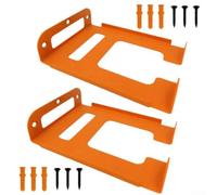 Rehoetom Lot de 2 supports muraux robustes pour tondeuse à gazon pour outils électriques de jardin - Support de rangement en métal, gain de place pour garage ou abri de jardin, 7 x 5,3 x 1,6 cm