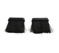 Rehoetom Lot de 2 têtes de brosse de rechange oblongues avec poils de noix de coco - Raccord fileté pour poignée de 8 mm à 10 mm - Accessoires de nettoyage (S)