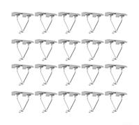 Rehoetom Lot de 20 clips de drainage pour panneau solaire en alliage de zinc à double nervure anti-obstruction pour module PV Tailles 30 mm 33 mm 35 mm 40 mm (40 mm)