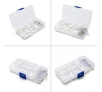 Rehoetom Lot de 250 connecteurs de boîtier de terminal à 2 broches à 3 broches à 4 broches avec 150 bornes, connecteurs de fil PCB, pas de 2,54 mm, pour contacteur AC compatible CJX2-1810