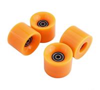 Rehoetom Lot de 4 roues de skateboard 60 x 45 mm 78A Longboard en polyuréthane avec roulements ABEC-9 et entretoises pour patinage de rue, cruiser, planche courte (orange)