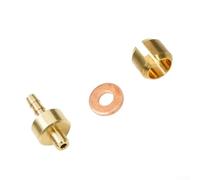 Rehoetom Lot de 5 têtes d'olive pour HOPE Tech3 E4 X2, aiguilles à huile en métal avec rondelle et manchon olive, compatible avec insert de tuyau de frein HOPE pour composants