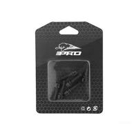 Rehoetom Lot de 6 boulons de tige M5 x 18 mm pour potence de guidon, casque, dérailleur - Fixations en acier plaqué, résistant, complet pour CNC anodisé - Compatible avec (noir)