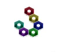 Rehoetom Lot de 6 panneaux lumineux hexagonaux RVB à monter soi-même, 16 m de couleurs, appliques murales modulaires contrôlées par application pour jeux, fêtes, décoration d'intérieur