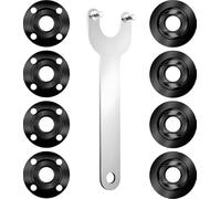 Rehoetom Lot de 7 clés à meuleuse d'angle en acier carbone 5/8-11 avec écrous à bride interne et externe, kit d'outils à main pour meuleuse modèles 9029, 9069, 9016DB (9 pièces)