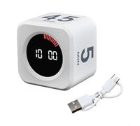 Rehoetom Minuteur LED rechargeable avec contrôle de la gravité - Compte à rebours visuel de 60 minutes, 4 réglages de mémoire, pour enseigner, lire, fitness