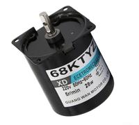 Rehoetom Moteur de réduction synchrone à aimant permanent 28 W AC 220 V 2,5-110 tr/min CW/pour présentoir d'équipement alimentaire de scène, compatible avec le remplacement de la boîte de vitesses