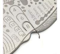 Rehoetom Outil d'étau de fixation de mouches | Règle en alliage d'aluminium pour mesurer les crochets et les leurres | Échelle précise avec des marquages clairs | Design compact et léger pour la