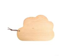 Rehoetom Plateau en bois en forme de nuage pour cuisine et décoration d'intérieur | Planche à découper en bois de hêtre avec design unique | lisse avec trous de suspension pour un rangement facile