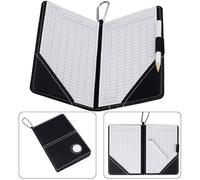 Rehoetom Porte-carte de score pour portefeuille en cuir avec clip stylo, design compact et léger pour cartes de score et rangement de crayons, tient dans la poche ou le sac, idéal pour