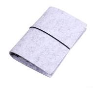 Rehoetom Portefeuille de pêche à la mouche avec 10 poches pour moulinet en feutre EVA pour bas de ligne et lignes à mouche, support de rangement transparent style livre, noir + argent (blanc)