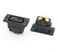 Rehoetom QS8P-S Connecteurs de batterie mâles et femelles 130-180 A pour drones électriques, robots et alimentations extérieures, tableau de charge anti-étincelles, 110 A (ensemble noir)