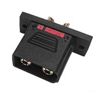 Rehoetom QS8P-S Connecteurs de batterie mâles et femelles 130-180 A pour drones électriques, robots et alimentations extérieures, tableau de charge à verrouillage anti-étincelles, 110 A (noir mâle)