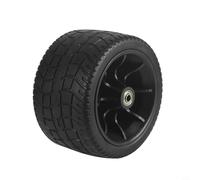 Rehoetom Roue de rechange de 15,2 cm pour chariot pliable - Pneu extérieur tout terrain en polyuréthane avec double roulement, rotation à 360°, compatible avec les chariots de jardin et les terrains