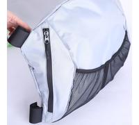 Rehoetom Sac de rangement en maille 600D avec bandes réfléchissantes pour planche à pagaie, bateau gonflable, rangement de siège compatible avec sacs étanches, bouteille d'eau (gris)