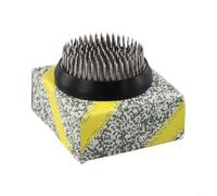 Rehoetom Support d'arrangement rond en forme de grenouille avec broches en acier doré et joint de base en caoutchouc pour Ikebana, motif floral et arrangements de vase (D60)