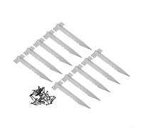 Rehoetom Supports pour lits surélevés de jardin et murs de soutènement - Métal robuste, poignée dentelée, comprend des vis (lot de 10 ou 20) (10 pièces)