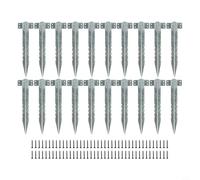 Rehoetom Supports pour lits surélevés de jardin et murs de soutènement - Métal robuste, poignée dentelée, comprend des vis (lot de 10 ou 20) (20 pièces)