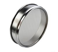 Rehoetom Tamis chromé de 20 cm avec maille en acier inoxydable 304 pour inspection d'échantillons, 4 mailles à 600 mailles, écran standard argenté pour pharmaceutique, alimentaire et (maille 600)