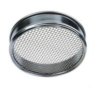 Rehoetom Tamis chromé de 20 cm avec maille en acier inoxydable 304 pour inspection d'échantillons, 4 mailles à 600 mailles, écran standard argenté pour pharmaceutique, alimentaire, et (4 mailles)