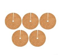 Rehoetom Tapis de protection contre le gel en fibre de coco pour pots de fleurs, barrière d'herbe naturelle, tapis de jardin rond retenant l'humidité, diamètre 23/35/40 cm, 5-P (23 cm)