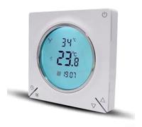 Rehoetom Thermostat programmable LCD intelligent pour climatisation, contrôleur de température ambiante numérique mural avec contrôle précis (WIFI Water3A)