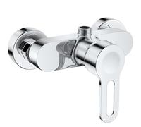 Rehomthy Mitigeur monocommande Douche, Robinet Mitigeur de Douche Mural, Adaptée aux Colonne de Douche, 1/2‘’sortie d'eau vers le haut, Chromé