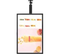 REHOOF Caisson Lumineux LED À Cadre Restaurants, Panneau D'affichage LED Fin, Panneaux De Menu Numériques Muraux Rétroéclairés, Caisson Lumineux LED Fin À Clipser en Alliage D'aluminium B,50 * 60CM