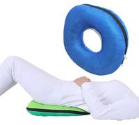 REHOOF Coussin Anti-Escarres,Coussin en Forme De Donut, Coussin D'assise pour Le Coccyx,Les Douleurs du Coccyx,Les Hémorroïdes,Coussin pour Hémorroïdes Velours Et Respirant, Imperméable B
