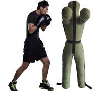 REHOOF Mannequin De Frappe 130-185Cm, Poids Rempli Jusqu'à 65KG - Grappling Dummy - Sac De Frappe Boxe pour MMA, Art Martiaux, Jiu-Jitsu,Brésilien, Entraînement D'autodéfense (Non Rempli) C,185CM