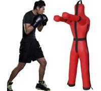 REHOOF Mannequin De Frappe 130-185Cm, Poids Rempli Jusqu'à 65KG - Grappling Dummy - Sac De Frappe Boxe pour MMA, Art Martiaux, Jiu-Jitsu,Brésilien, Entraînement D'autodéfense (Non Rempli) A,140CM
