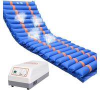 REHOOF Matelas Anti-Escarres, Matelas À Pression d'air Alternée avec Pompe, Prévention des Escarres Et Matelas Pneumatique Au Lit,Surmatelas À Soulagement De La Pression pour Patients Alités,195×90cm