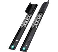 REHOOF Rail Coulissant De Rallonge De Table,Rail Tiroir Coulissant Robustes À Extension Latérale,Glissières pour Tiroirs À Fermeture Amortie Dissimulés pour Table À Manger,Bureaux(1 Paire) 450mm