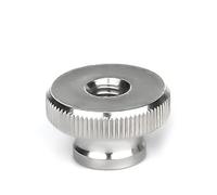 REHOSE Écrou à Main en Acier Inoxydable 304 GB806, tête Haute moletée, Pouce traversant, Trou borgne, Clou décoratif publicitaire M3M4M5M6M8M10(Through Hole,M10 (1Pcs))