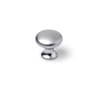 Rei Blister avec 4 boutons ronds pour meuble fabriqué en ZAMAK Finition chrome mat MOD.760 Ø25 mm