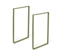REI | Lot de 2 Pieds pour Tables | 71 x 38,5 x 4 cm | Fabriqué en Acier | Fini Vert Aigue-Marine | Fixation par Vis | Supporte jusqu'à 150 kg