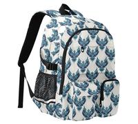 Reiacy An Hawk Mascot Wit Sac à dos d'école pour enfants, grande capacité, sac à dos pour ordinateur portable, sac à dos de voyage pour collège