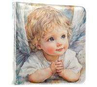 Reiacy Grand album photo auto-adhésif - Little Angel DIY - Classeur à anneaux rechargeable avec 20 feuilles pouvant contenir des photos de 15,2 x 10,2 cm, 17,8 x 12,7 cm pour voyage en famille