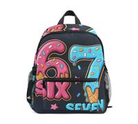 Reiacy Ice Cream Six Seven Petit sac à dos d'école, sac à dos pour enfant préscolaire, sac à dos à bandoulière pour la maternelle, sac d'école décontracté