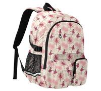 Reiacy Sac à dos d'école motif mandala danseuse de ballet pour enfants, grande capacité, sac à dos pour ordinateur portable, sac à dos de voyage pour collège