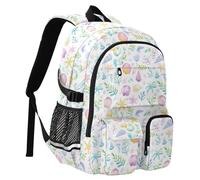 Reiacy Seashells Starfish Seaweed Sac à dos d'école pour enfants, grande capacité, sac à dos pour ordinateur portable, sac à dos de voyage pour collège