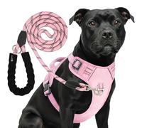 Reichstadt Pets Harnais Chien avec Laisse Anti-Traction réglable Pink M