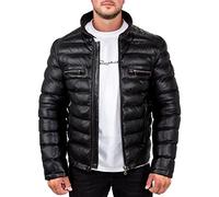Reichstadt veste homme cuir similicuir style biker bomber aviateur loisirs | Cuir véritable ou similicuir, style biker, bomber et aviateur, coupe blouson, pour quotidien, loisirs, mi-saison