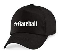 Reifen-Markt Base Cap #Gateball Größe uni Farbe Schwarz Druck Weiss